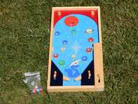 Kosmiczny pinball flipper drewniany dla dzieci
