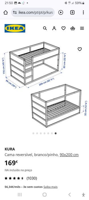 Cama criança dupla