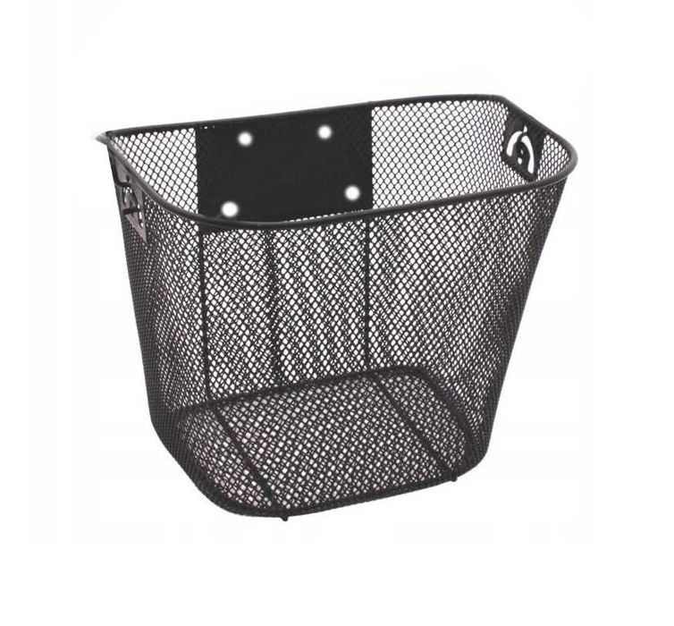 Metalowy koszyk na rower CZARNY PRZECENA - duża ilość