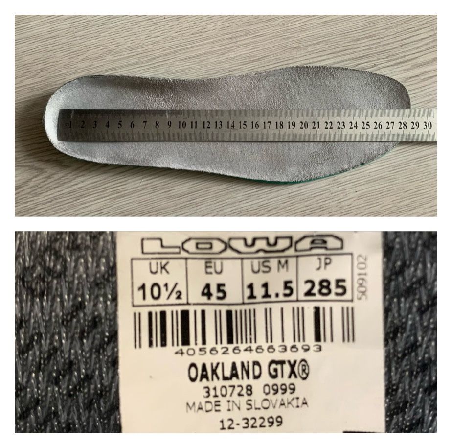 Ботинки Lowa Oakland GTX Gore-Tex® (43р 28.5см)Slovakia,кожа