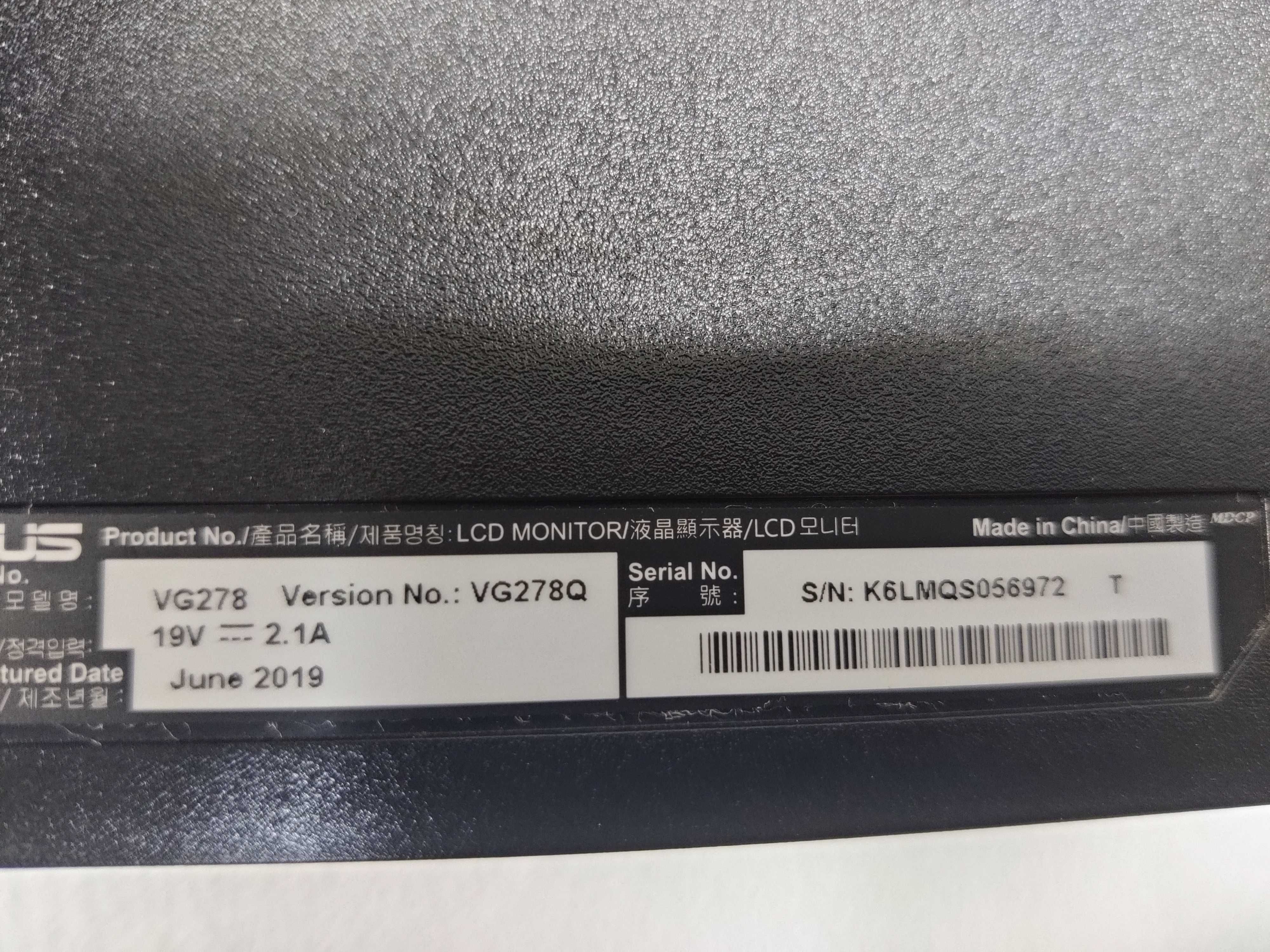 Monitor Gaming ASUS VG278Q