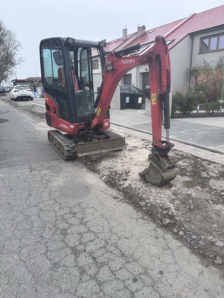 Usługi minikoparką  ,wynajem z operatorem Wroclaw i okolice