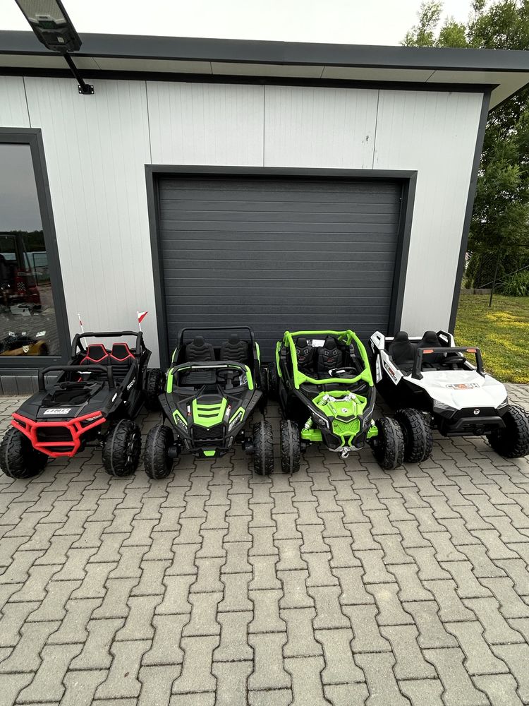 Auto na akumulator dwuosobowe 24V 4x200Watt Miękkie koła Skóra BUGGY