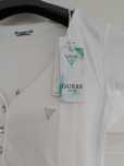 NOWY biały tshirt GUESS podkoszulek S cyrkonie TENCEL oddychajacy HIT