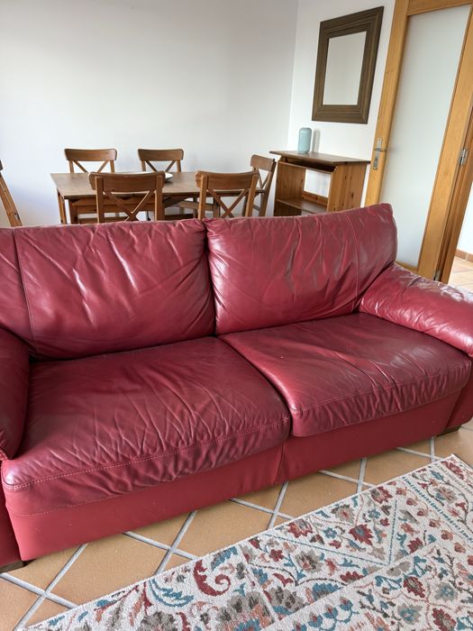 Sofa cama vermelho