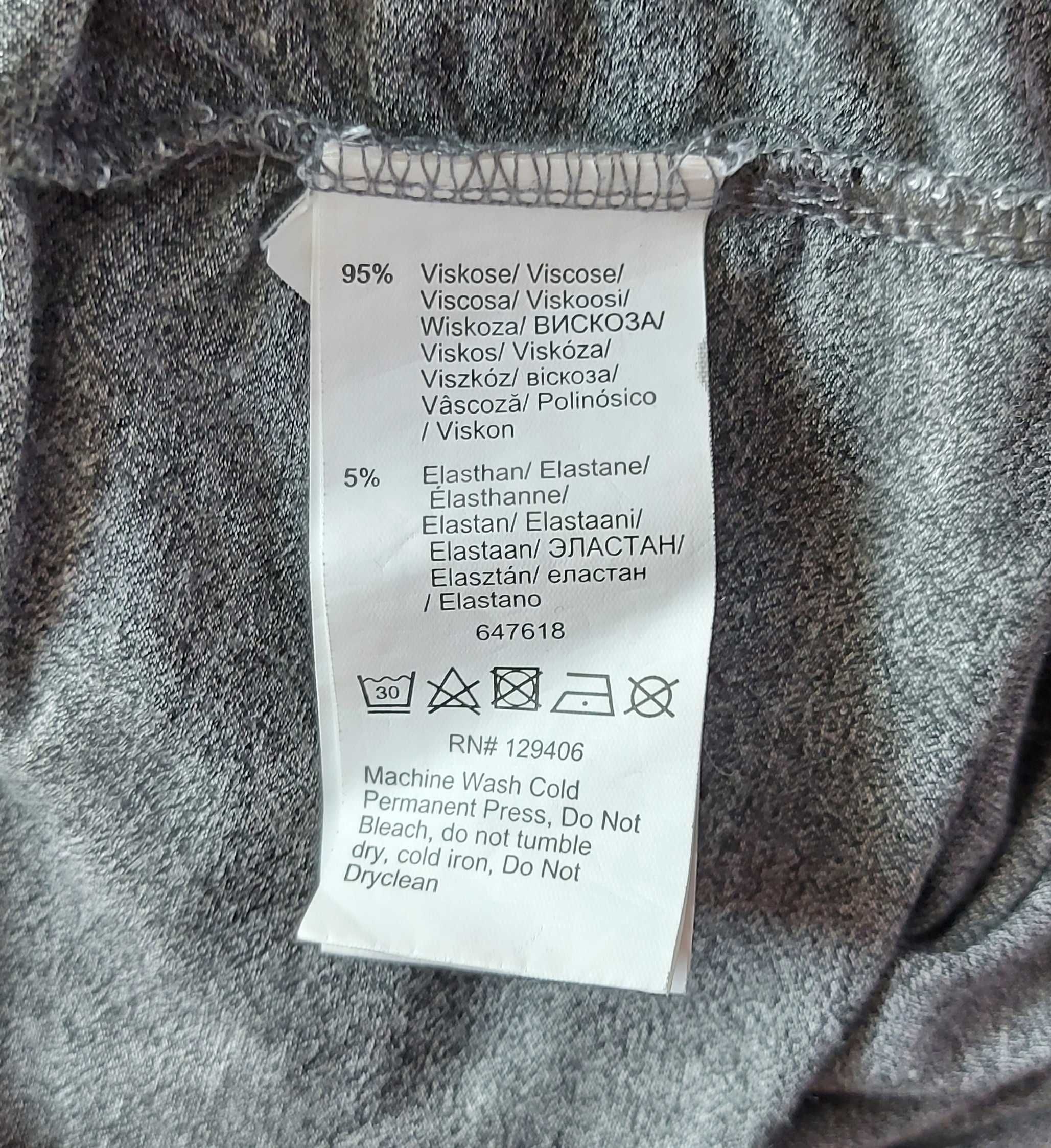 Dopasowana sukienka, szara, Rainbow, 36-38,