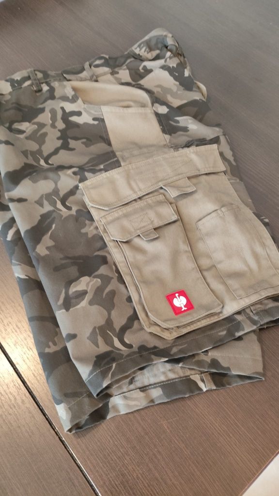 nowe spodnie robocze Engelbert Strauss e.s. Shorts Camouflage