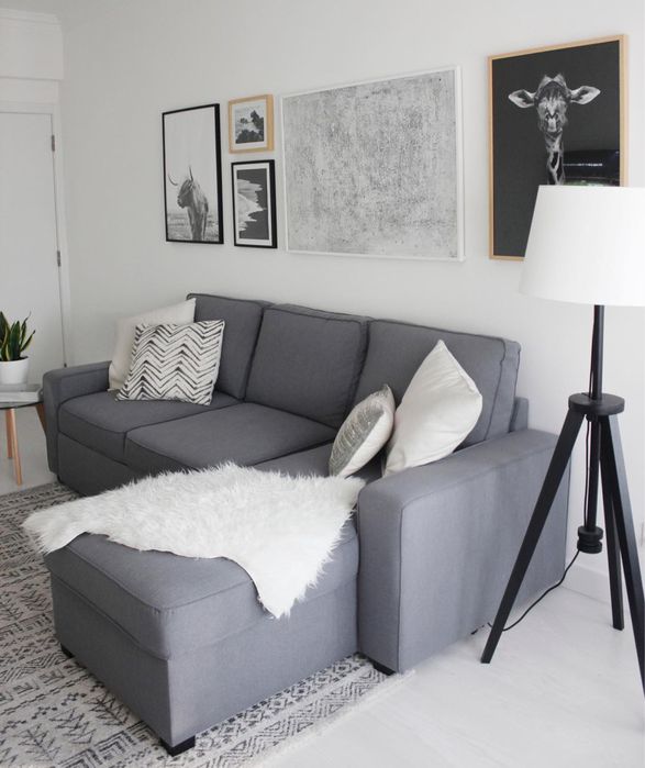 Sofá-cama com arrumação