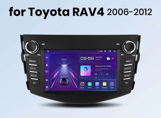 Radio Nawigacja ANDROID  GPS Toyota Rav4 2006 - 2013 Android