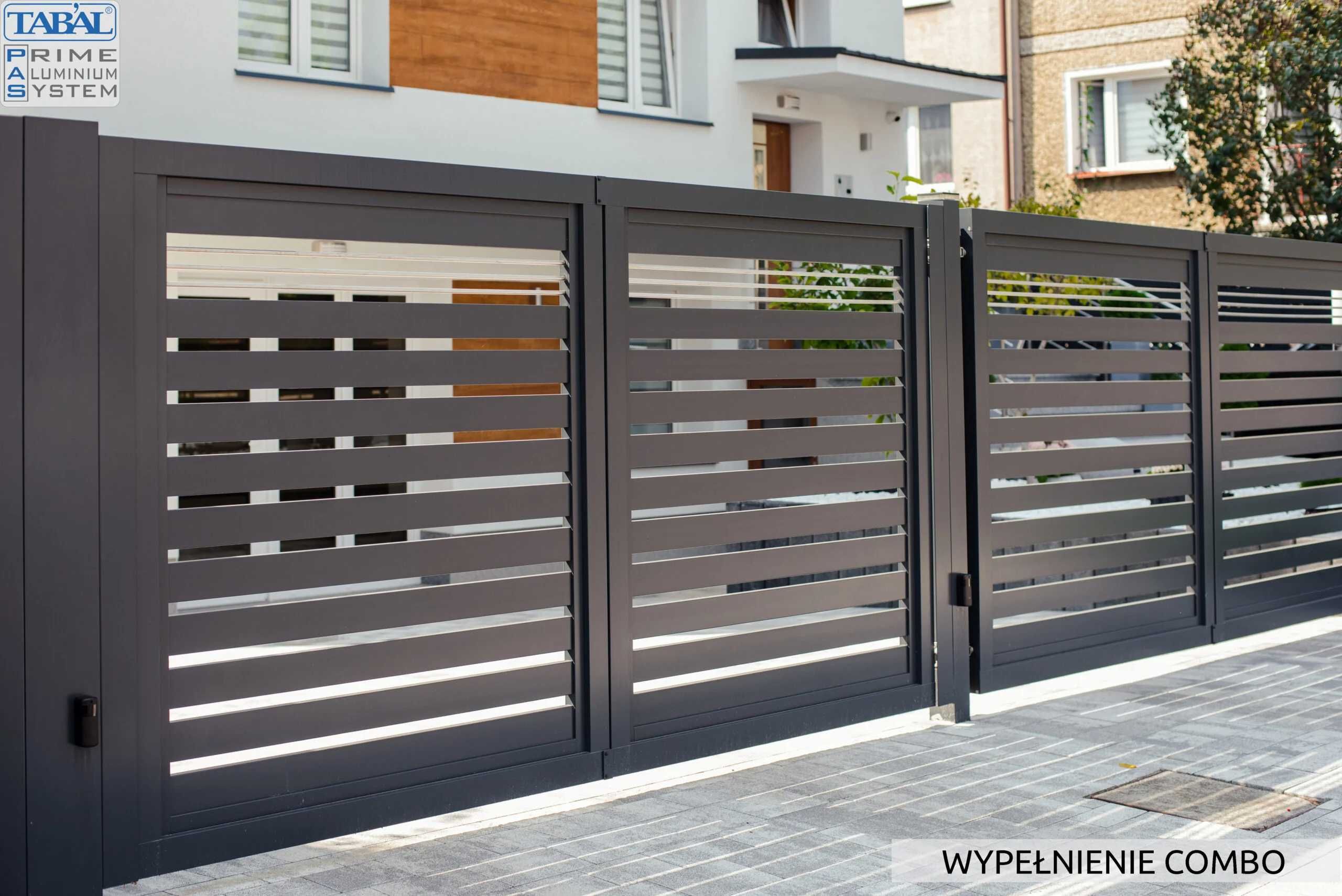 Nowoczesne ogrodzenia ALUMINIUM poziome/pionowe/grzebieniowe PRODUCENT