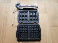 Płyty do gofrów z łyżką do Tefal Optigrill • Nowe • Komplet