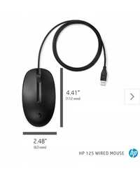 Myszka przewodowa HP 125 Wired Mouse sensor optyczny