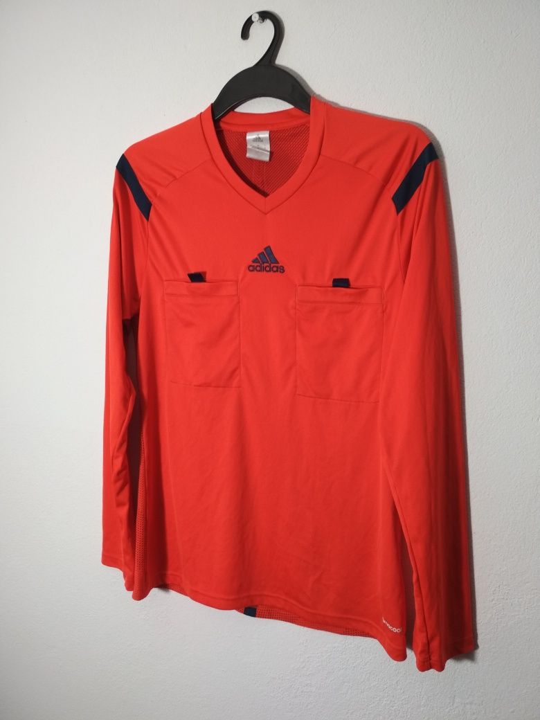 Adidas climacool czerwona sportowa koszulka longsleeve M