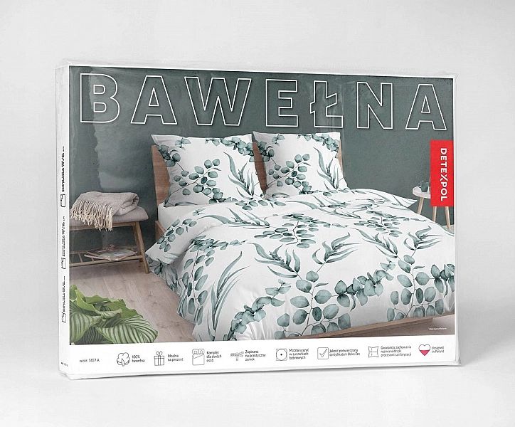 Komplet pościeli BAWEŁNIANEJ VICENZA 220x200/3 częsci elegancka z wzor