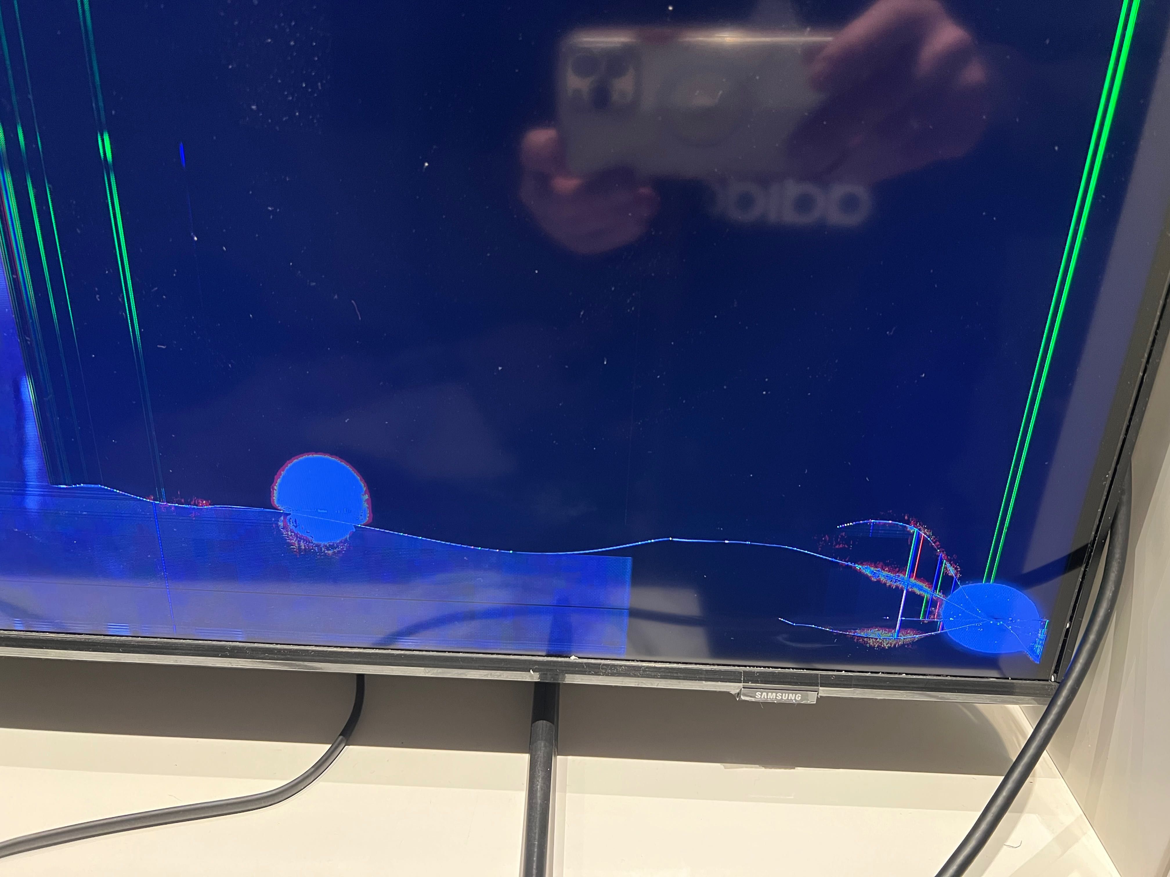 Telewizor Qled Samsung 50 cali uszkodzona matryca