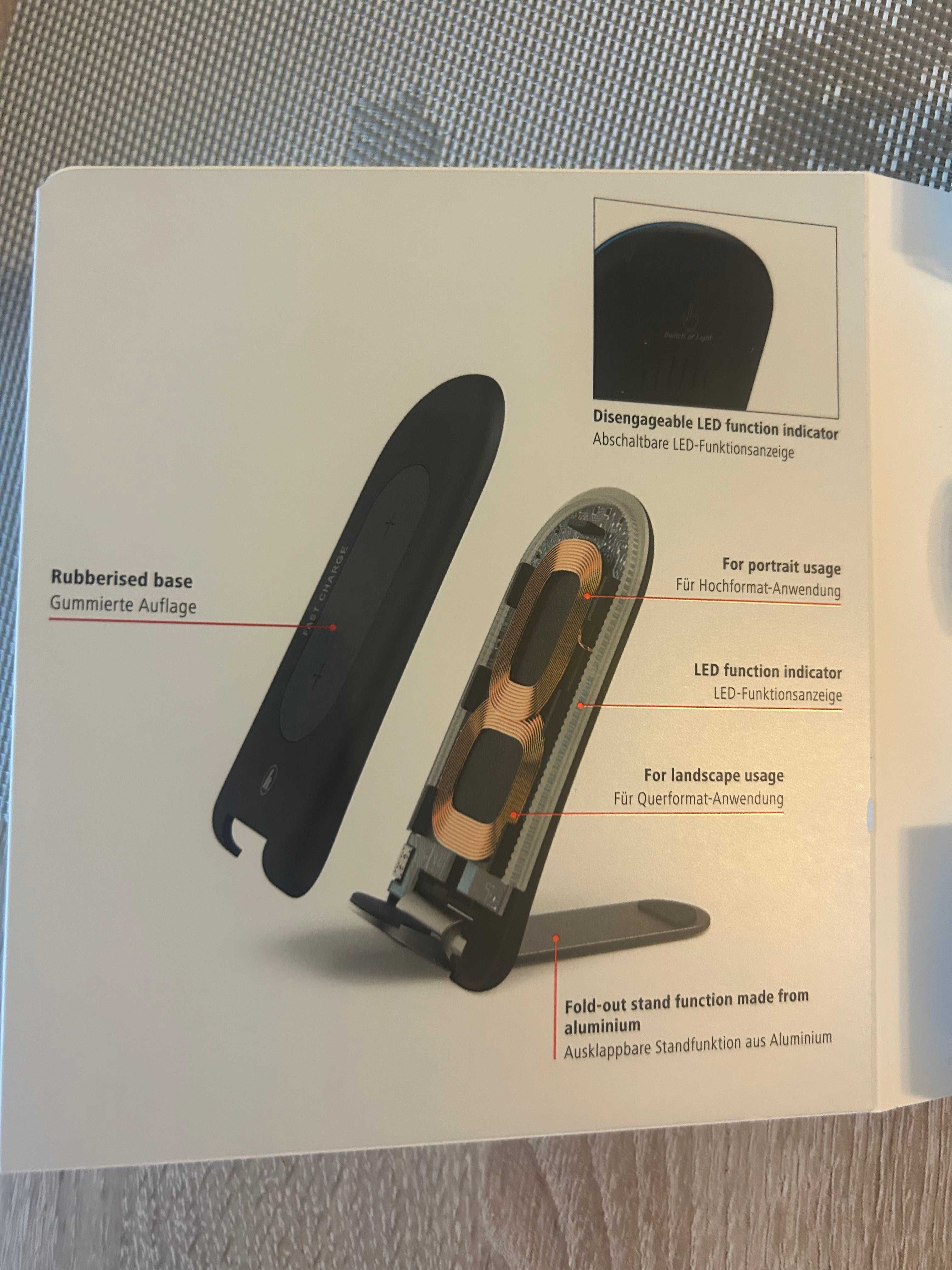 Hama - ładowarka indukcyjna 15W do telefonów – podstawka