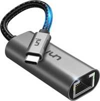 Uni Adapter USB C do Ethernet, RJ45 do USB C Thunderbolt 3