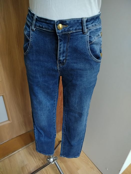 Spodnie ciemny jeans Msara rozm M