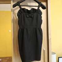 Czarna sukienka wieczorowa, rozmiar M