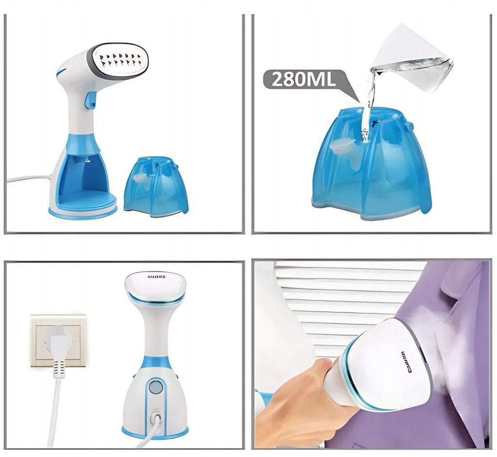 Ręczna Parownica Do Ubrań 1500W Pionowe Żelazko Steamer