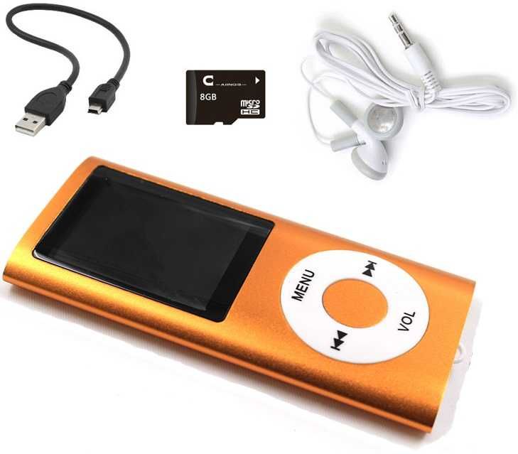 ODTWARZACZ MP4 MP3 Menu PL Radio Dyktafon Karta SD 8GB Kolory