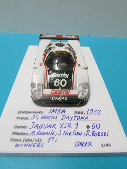 Jaguar XJR 9 #60 - Vencedor 24h Daytona 1988 - Miniatura Onyx esc 1/43
