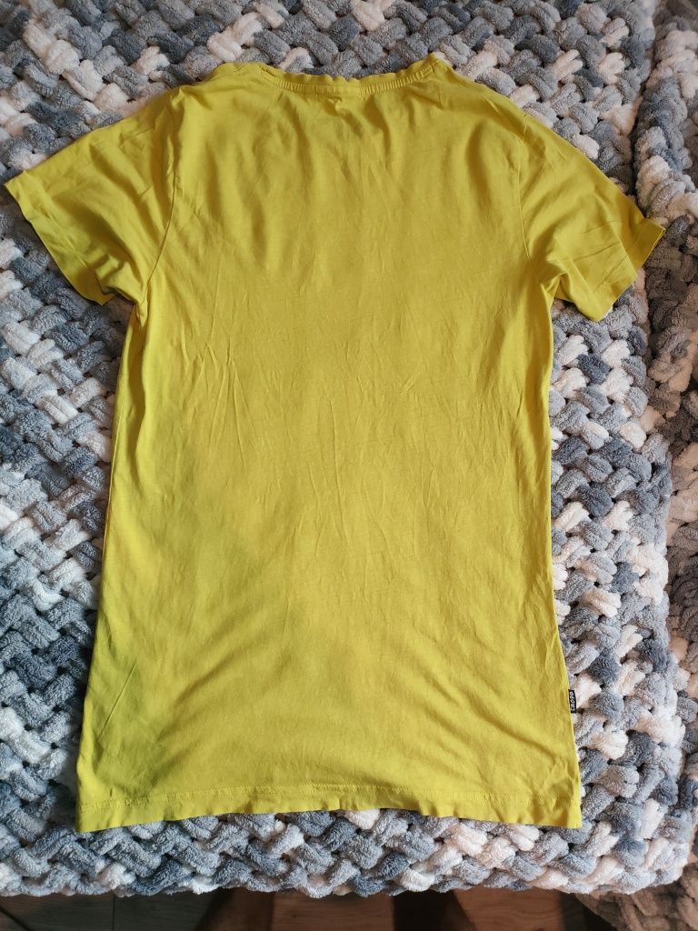T-shirt żółty męski