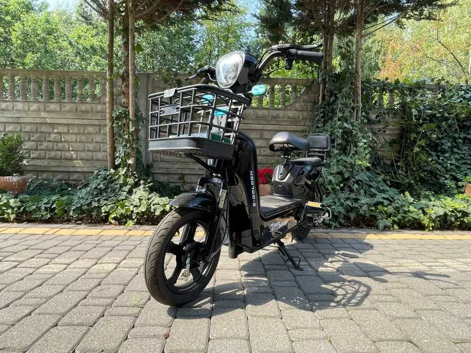 NOWY SKUTER ELEKTRYCZNY 250 WAT e-Golden Duży Koszyk Ledy Raty Dostawa