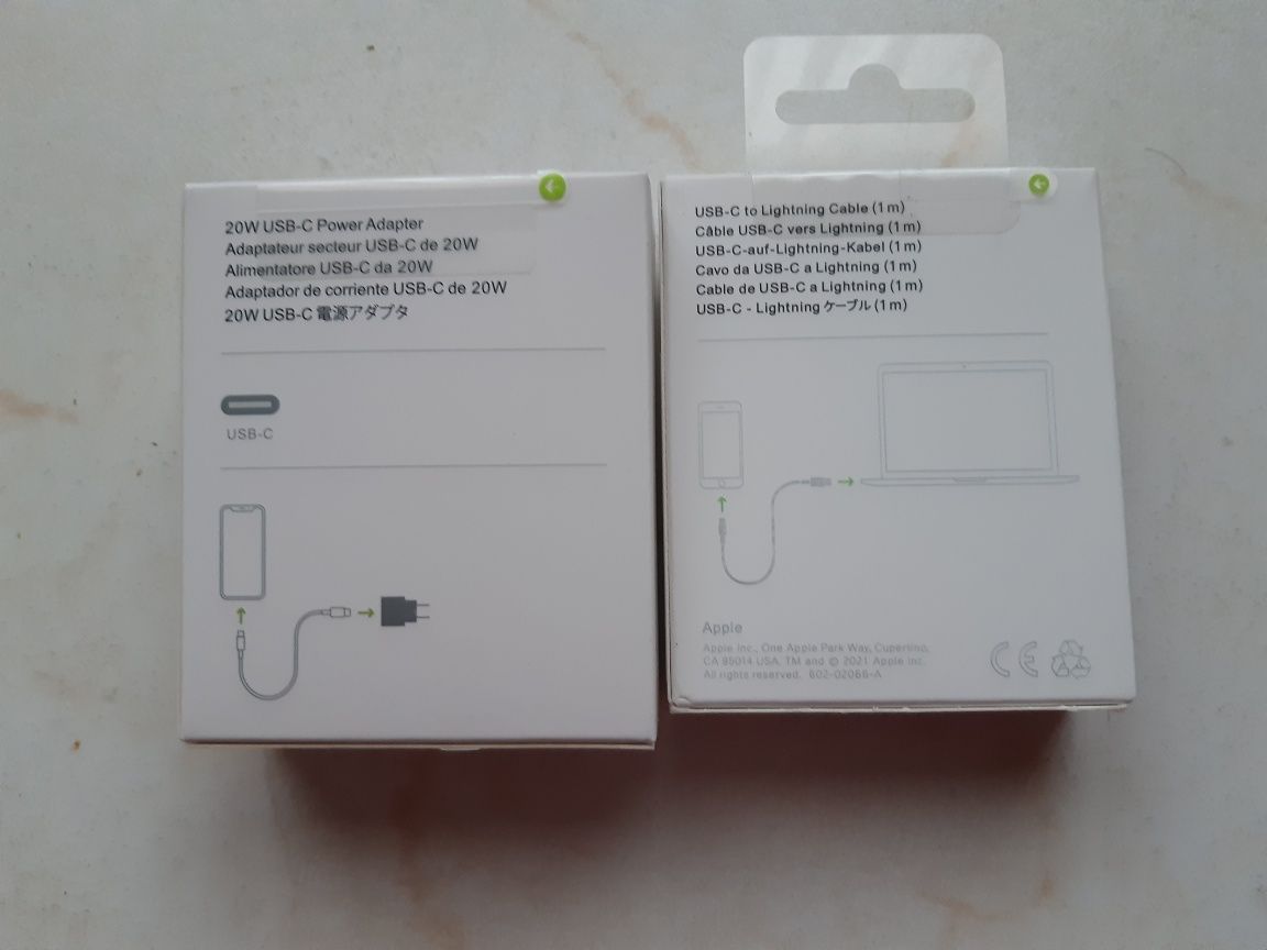 USB-C 20W Power Adapter Kabel USB-C to Lightning do iPhone NOWE