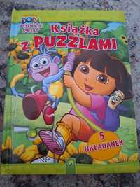 Książka z puzzlami Dora poznaje świat