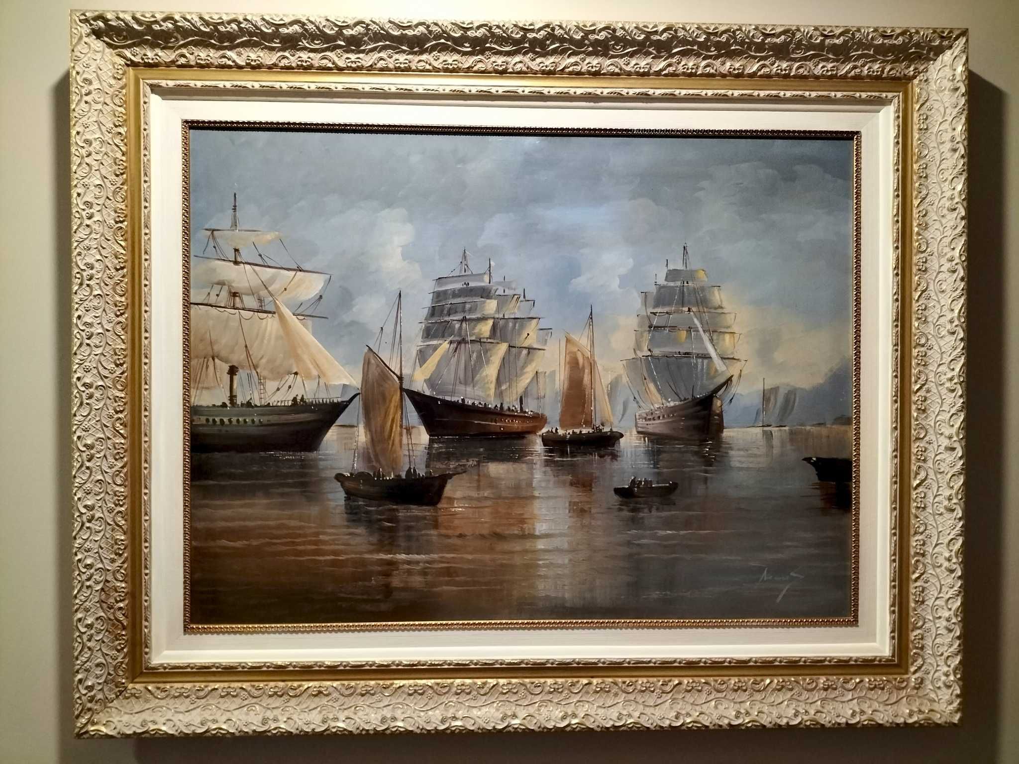 Quadro óleo sobre tela do pintor M.M. Nunes com certificado