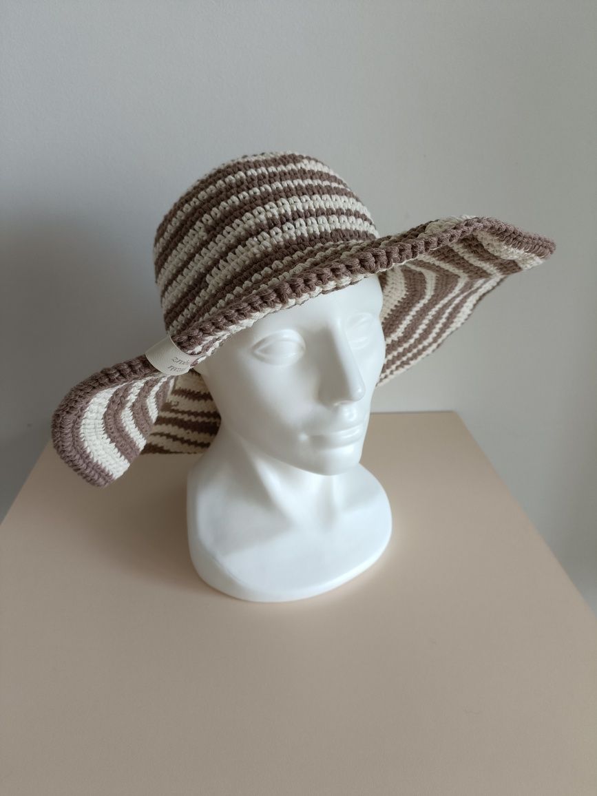 Kapelusz pleciony S/M handmade