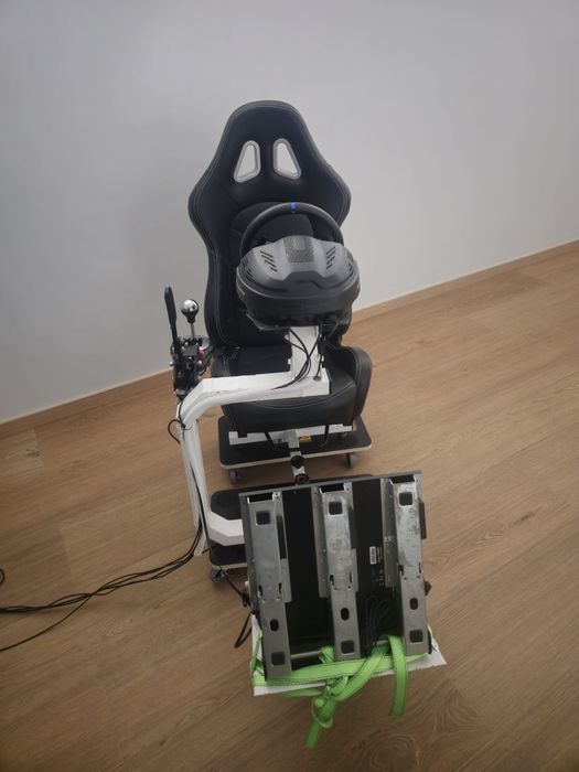 Volante Cockpit playseat simrace thrustmaster t300rs com pedais e H sh