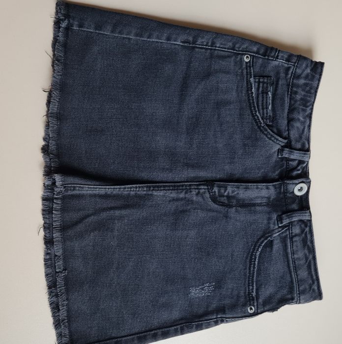 Спідничка Zara, джинсова чорна на дівчинку