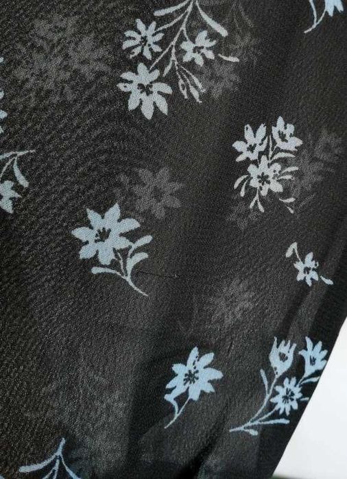 Mgiełka bluzka w kwiaty transparentna prześwitująca xs s m