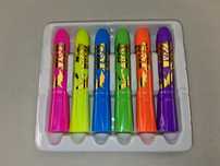 N044 Zestaw 6x Farby Do Malowania Twarzy Ciała UV Neon Glow