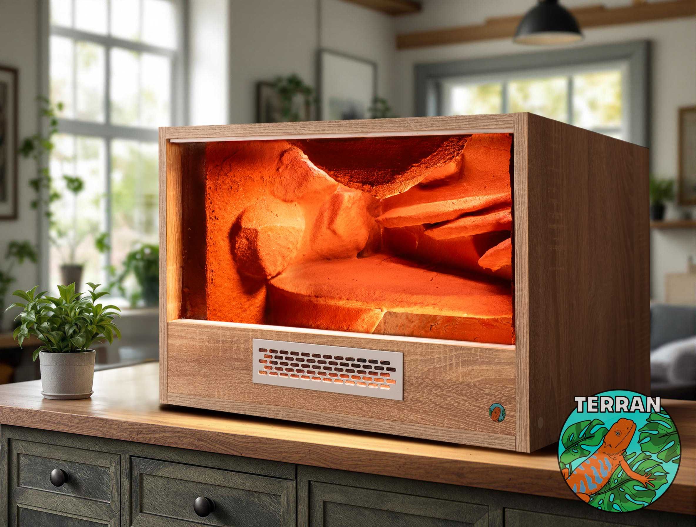Terrarium 100x50x50 Agama Gekon Anolis Wąż zbożowy