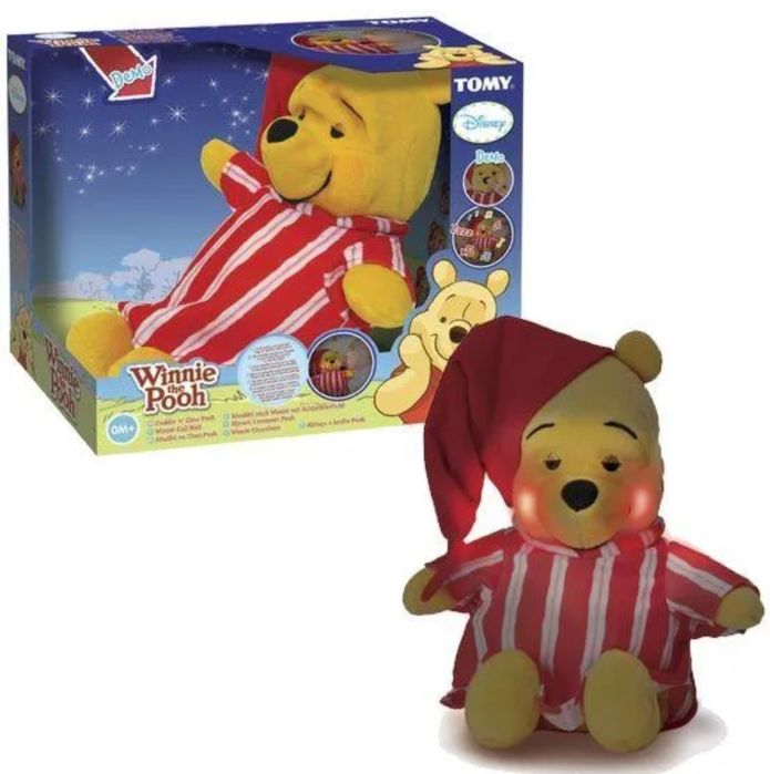 Kubuś Puchatek z funkcją lampki nocnej i kołysanek-idealny dla malucha