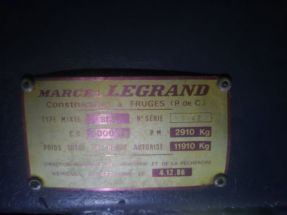 Przyczepa rolnicza, wywrotka Legrand BL9