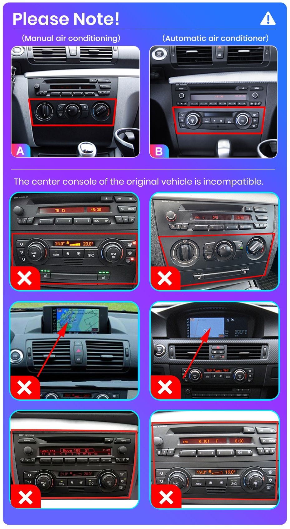 Radio nawigacja BMW seria 1 E87 E81 E82 E88 android GPS NAVI