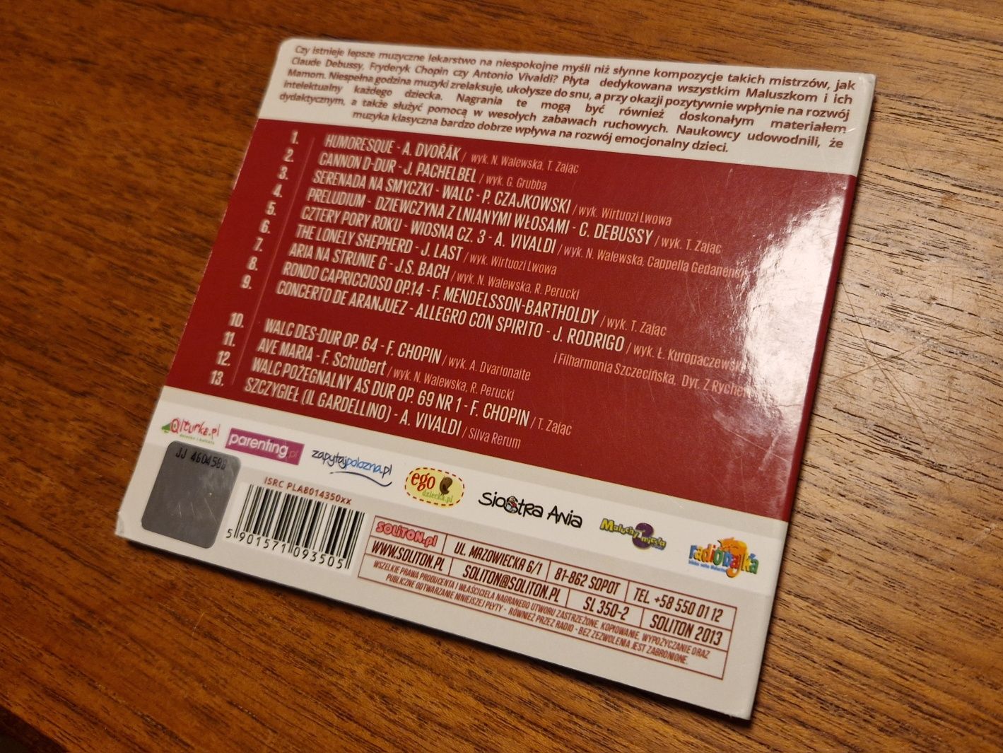 Piosenki dla dzieci "Relaks dla mamy i maluszka" CD digipack