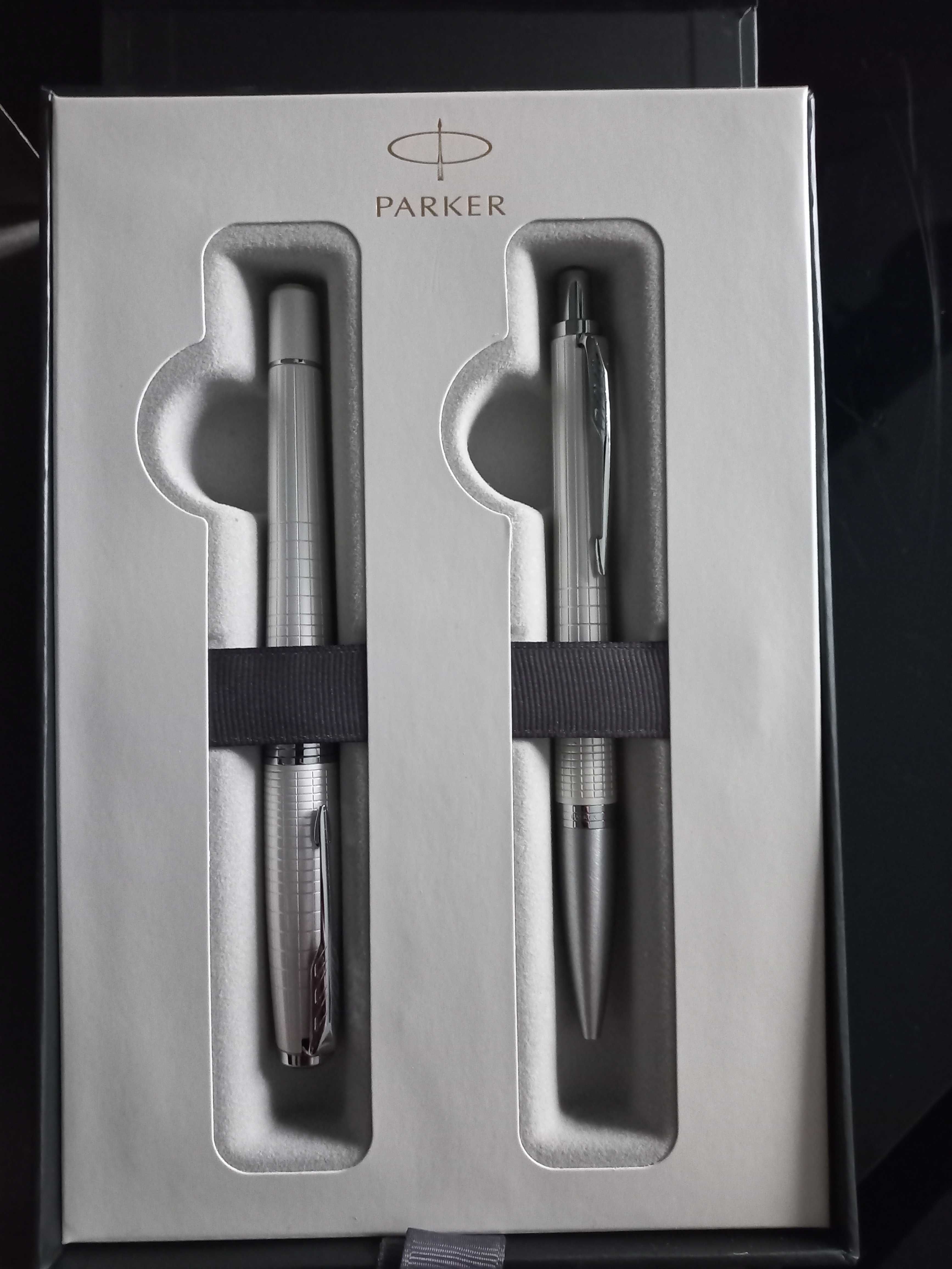 Długopis + Pióro Wieczne Parker IM Dark Espresso CT