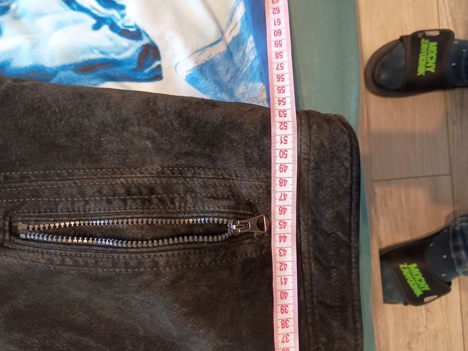 Kurtka zamszowa męska z kapturem