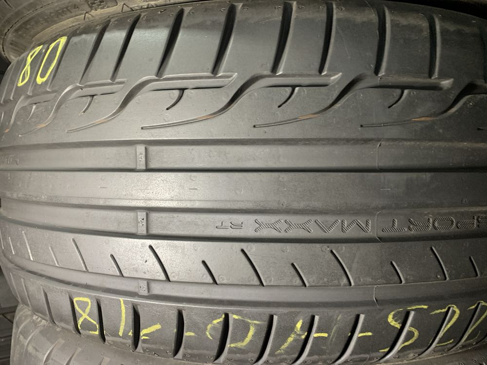 Шины  б/у лето 225/40 18 Dunlop sport maxx RT