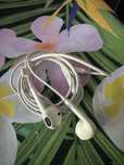 Sluchawki Apple biale  - kabel Iphone