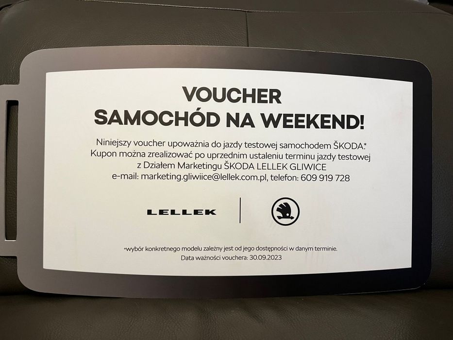 Voucher samochód na weekend