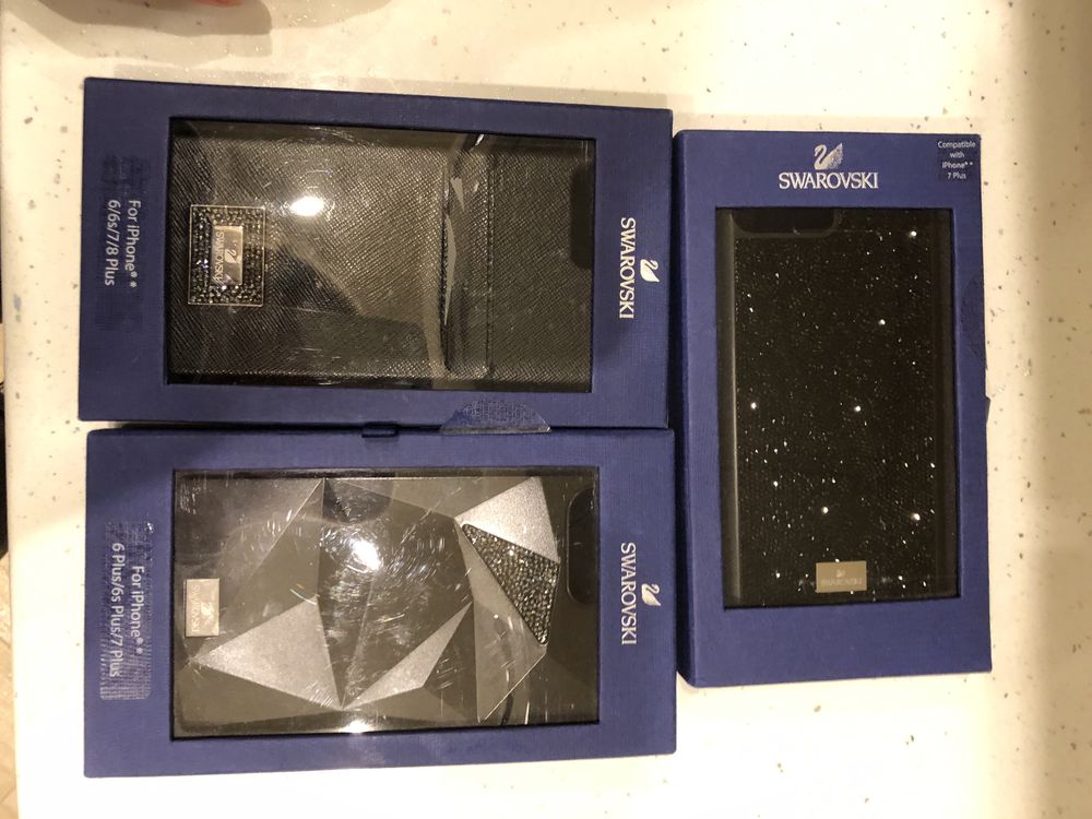 3 чохла  SWAROVSKI на телефон айфон 7+. 8+