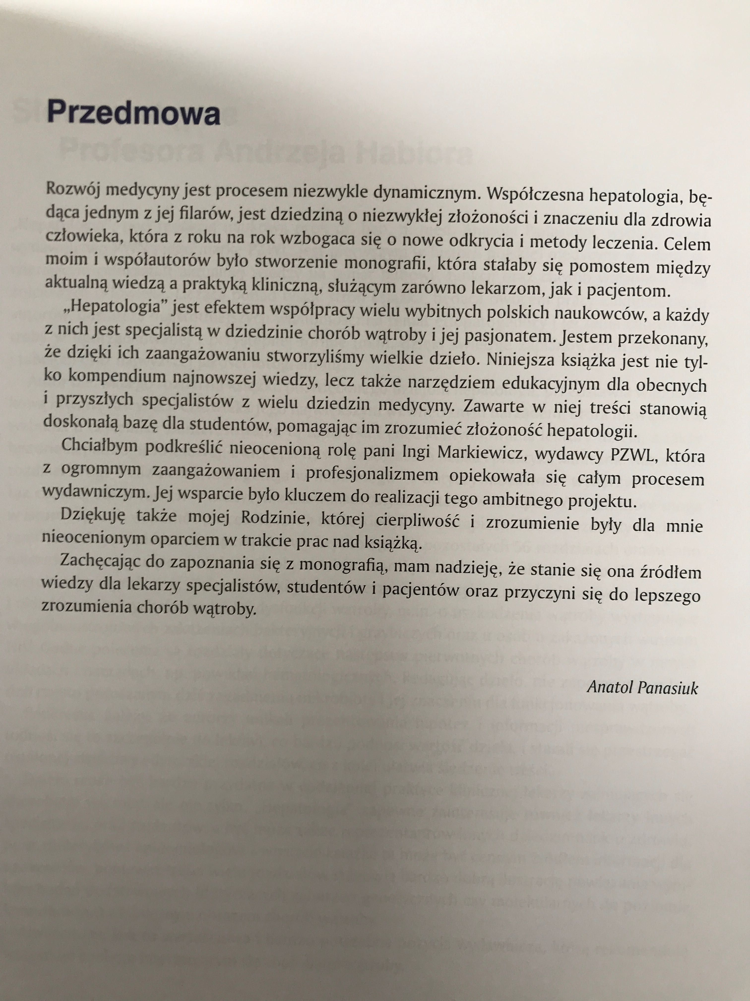 HEPATOLOGIA Tom 1 i 2 - Anatol Panasiuk