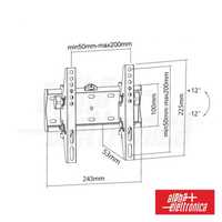 SUPORTE LCD/LED 23"/42" INCLINÁVEL