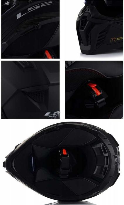 NOWY Kask Cross LS2 ATV MX702 Pioneer 2 Enduro + BLENDA XL 61-62cm